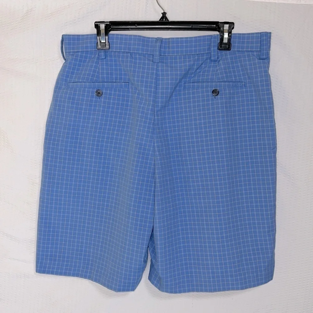 Izod Golf Blue Plaid Chino Shorts - Size 36